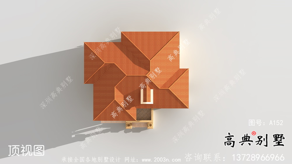 三层豪华大气欧式风格别墅建筑设计