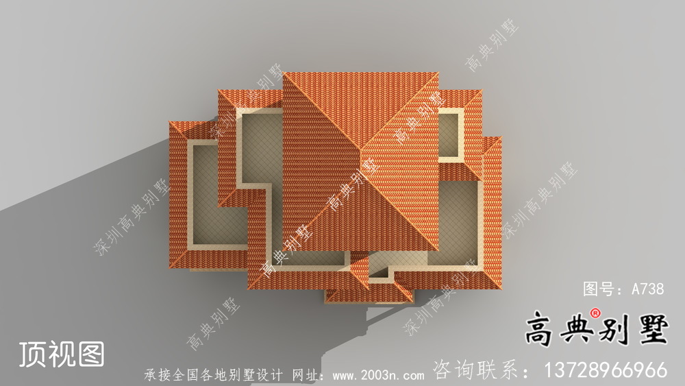 150平农村三层欧式别墅设计图效果图纸