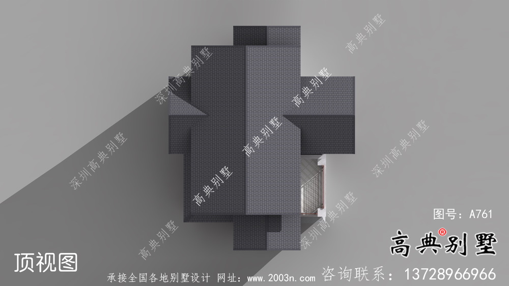 东南亚风格三层别墅设计实际效果工程图纸