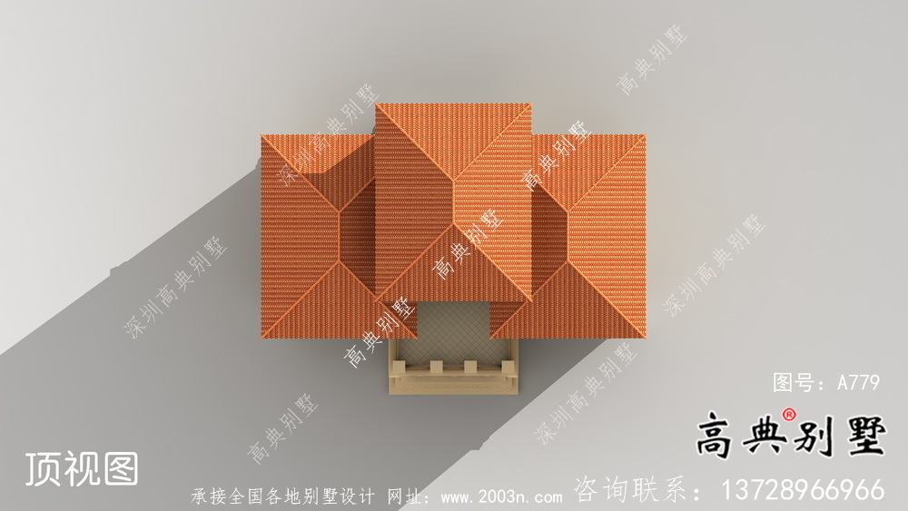 四层奢华欧式别墅外观效果图大全