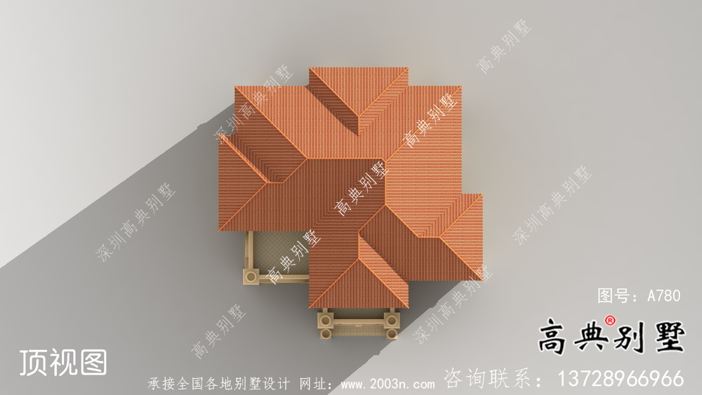 大复式四层欧式别墅整套设计图及施工图纸