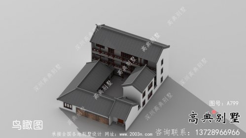 新中式别墅自建新农村三层工程建筑工程图纸整套