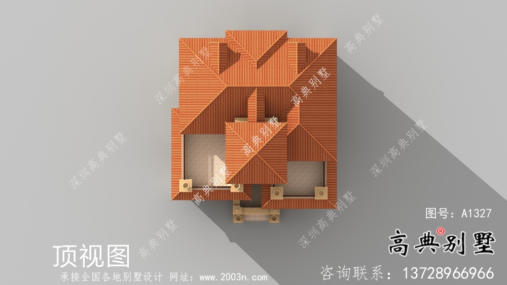 三层大气复式欧式风格别墅建筑设计