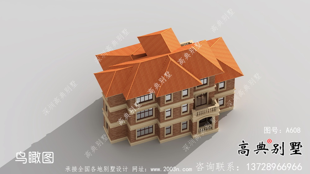 精致豪华含车库及露台的欧式风格别墅设计图纸+结构
