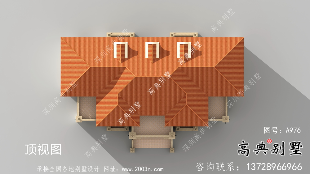 欧式三层意大利风格豪华别墅设计图纸