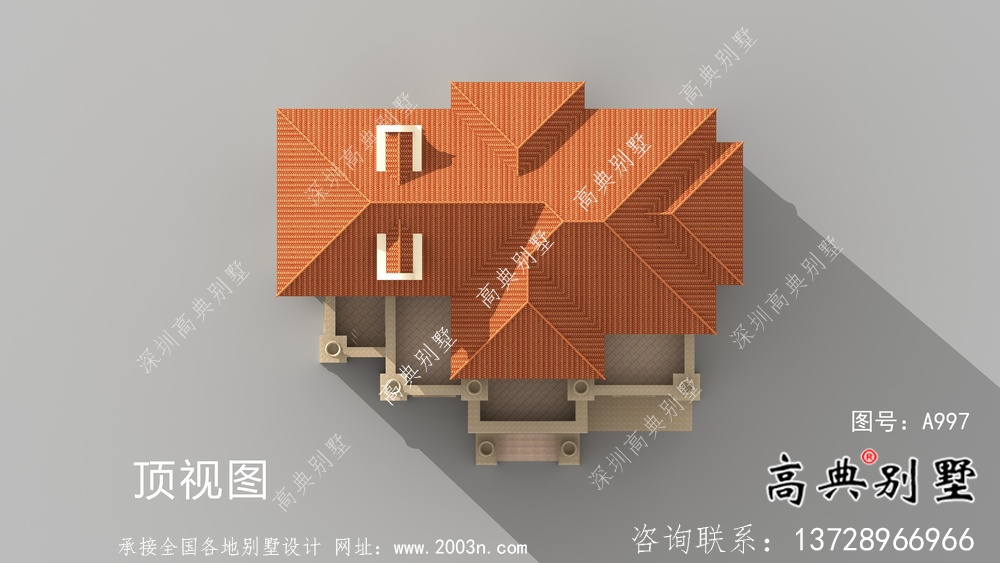 农村自建欧式四层别墅带车库设计图纸