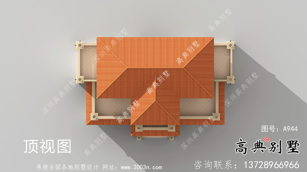 欧式风格别墅设计图(包括效果图+结构图)