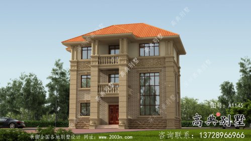 奢华复古法式风格别墅设计图纸+效果图