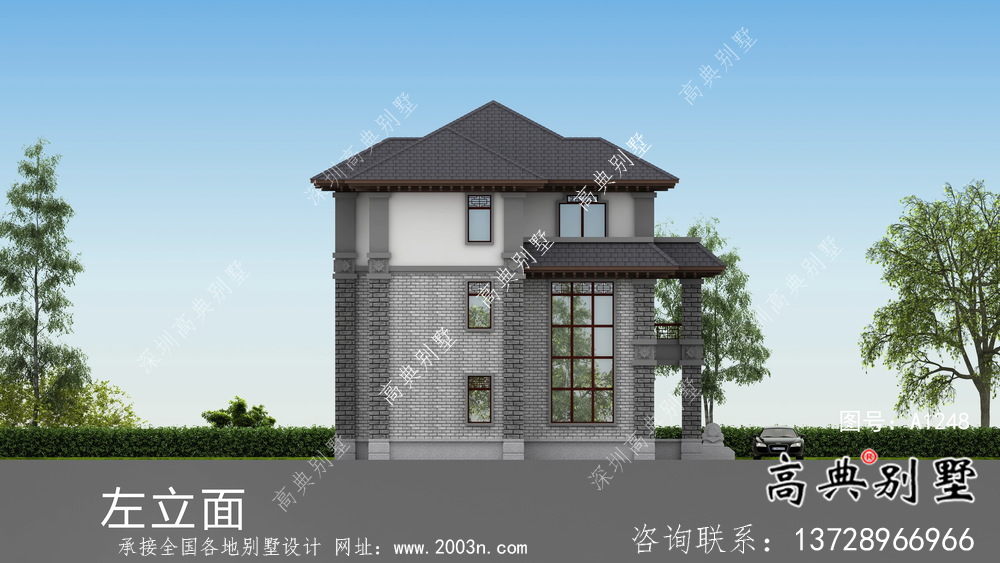农村清新实用的中式别墅设计方案