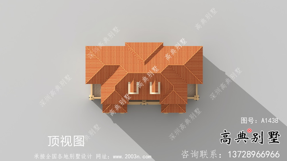 农村欧式风格，意大利风格双拼别墅设计图