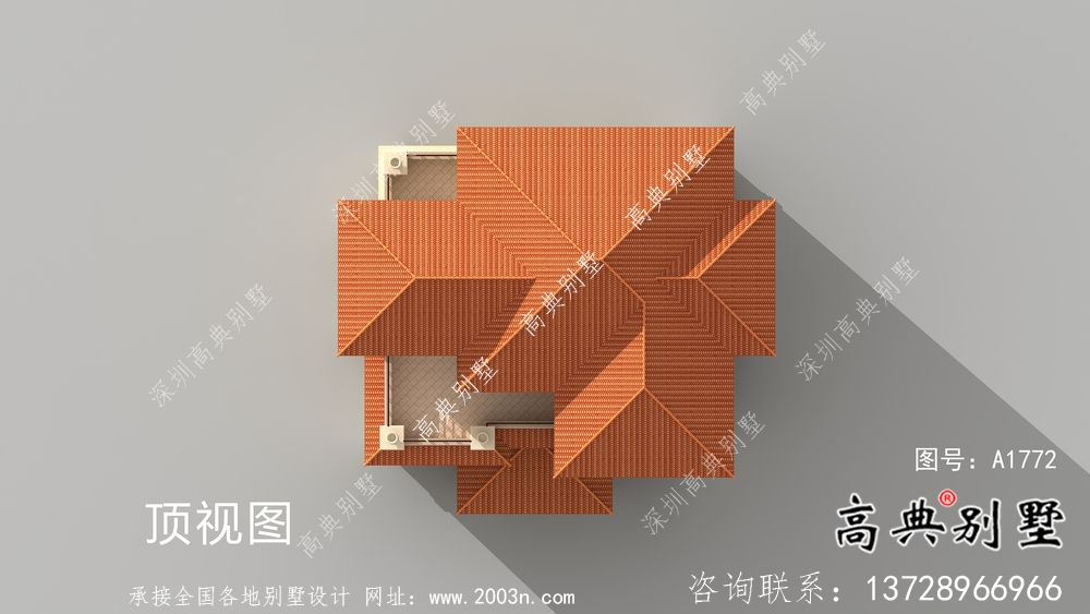 奢华欧式古典四层自建别墅设计实际效果工程图纸
