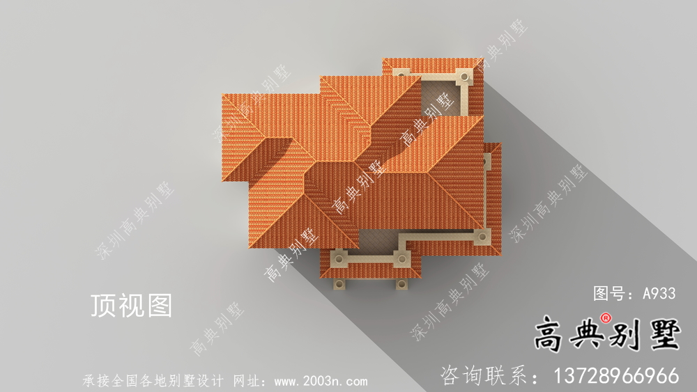 意大利风格高档三层欧式别墅设计图纸