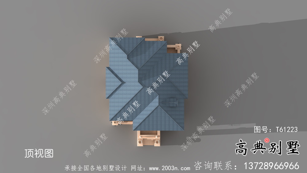 独栋欧式风格两层别墅设计图