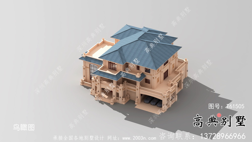三层中小型意大利风格别墅设计图