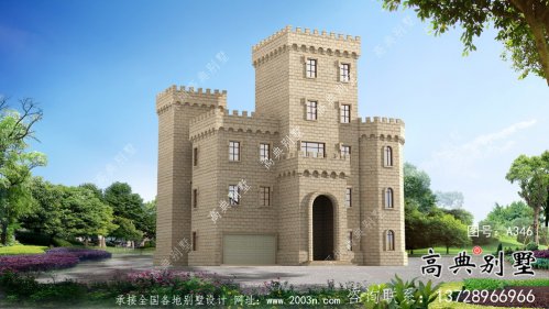 欧式五层城堡式别墅奢华别墅外观设计