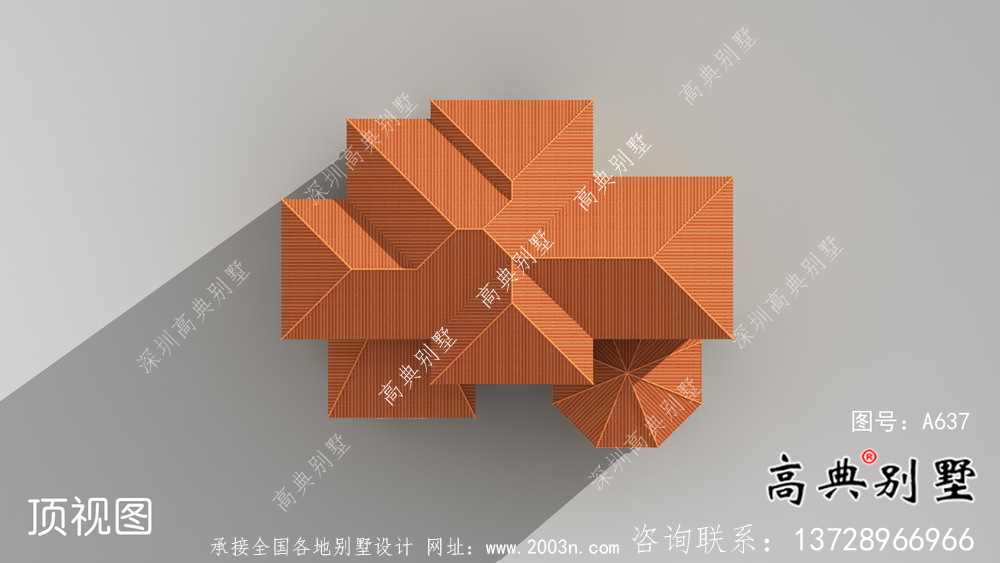 三层别墅欧式独特设计图纸及效果图