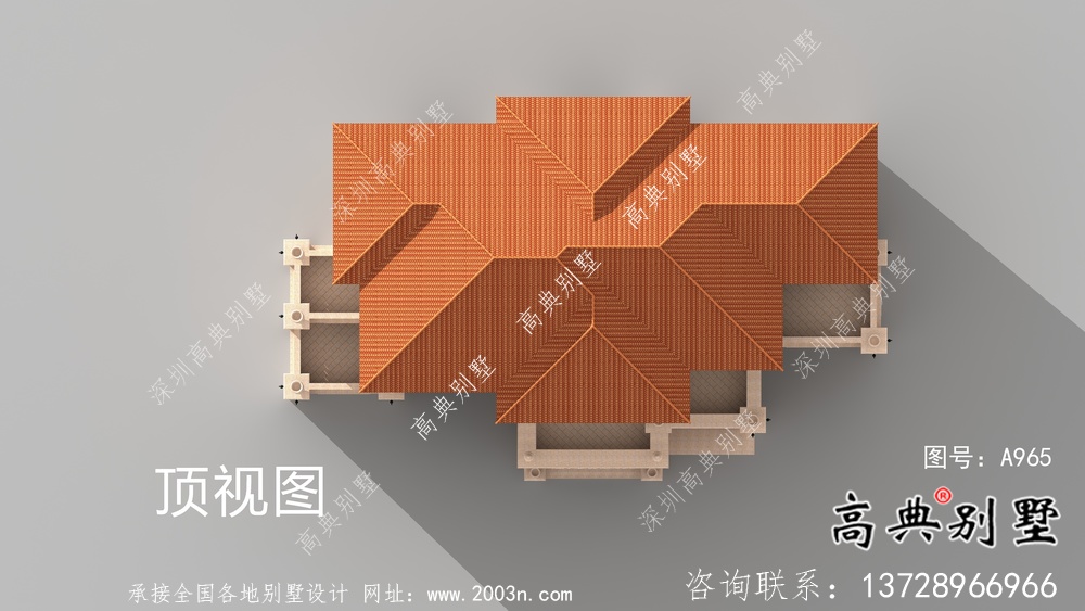 农村复式大气四层欧式别墅设计图纸