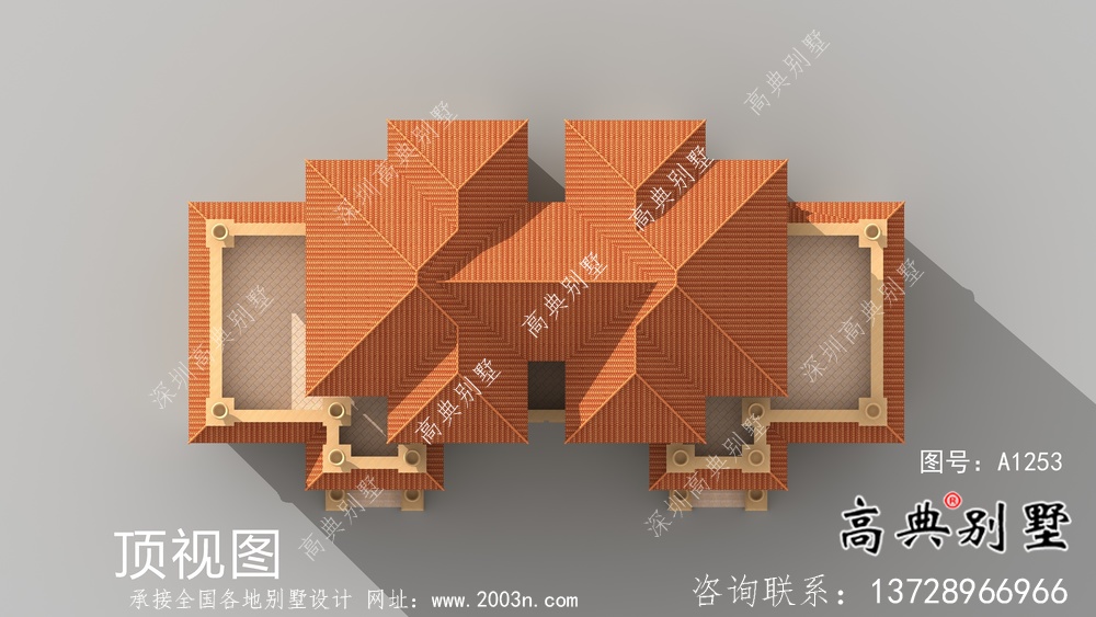 最新简单的欧式双人别墅的布局图和效果图