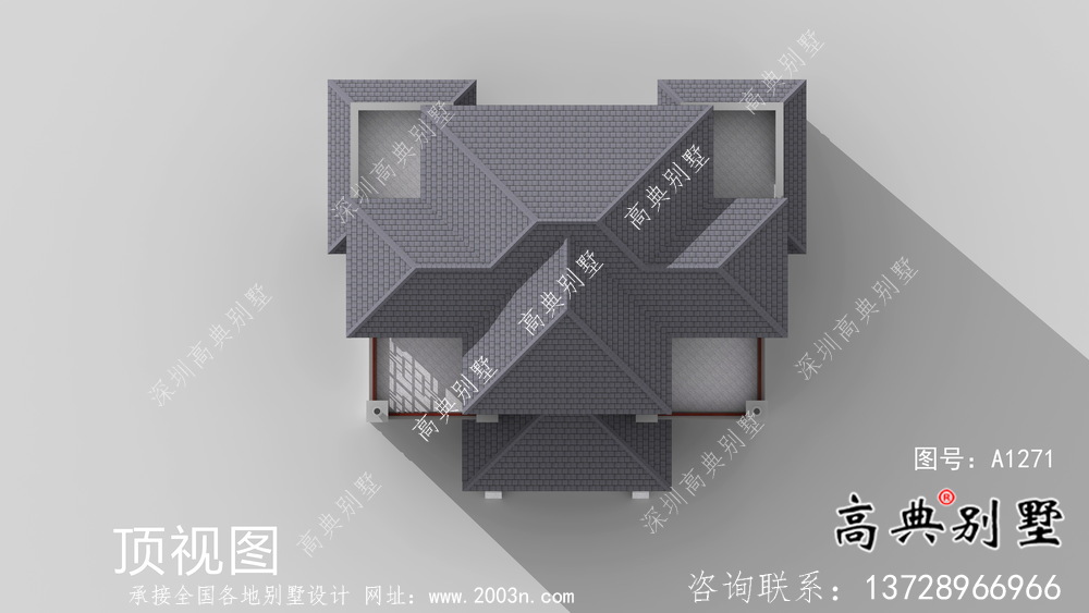 兄弟双拼农村自建建筑设计图纸及效果图全集