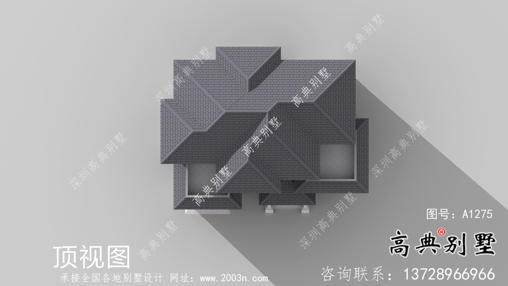 漂亮的新中式风格乡村小别墅设计图