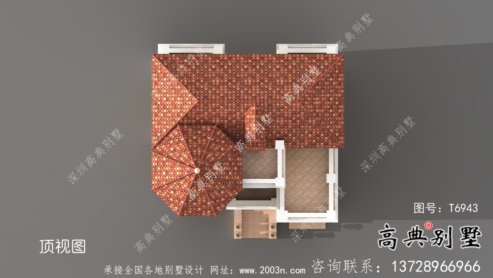 乡村欧式五层意大利风格别墅设计图