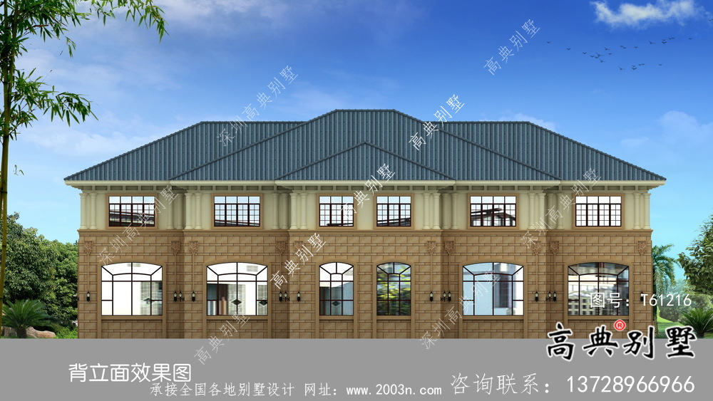 大气豪华两层欧式别墅设计图纸