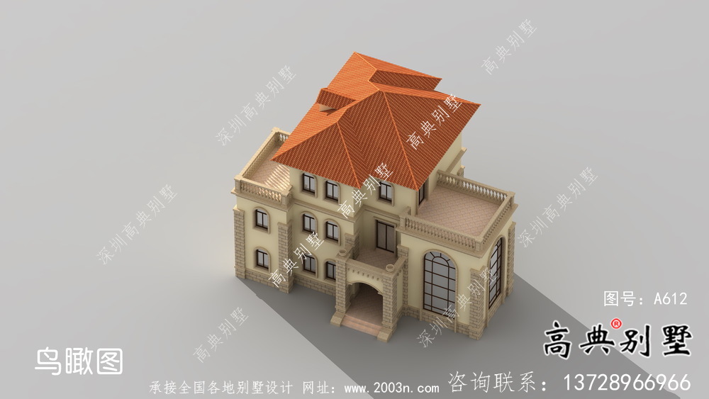 复式三层欧式别墅设计图纸及平面设计图