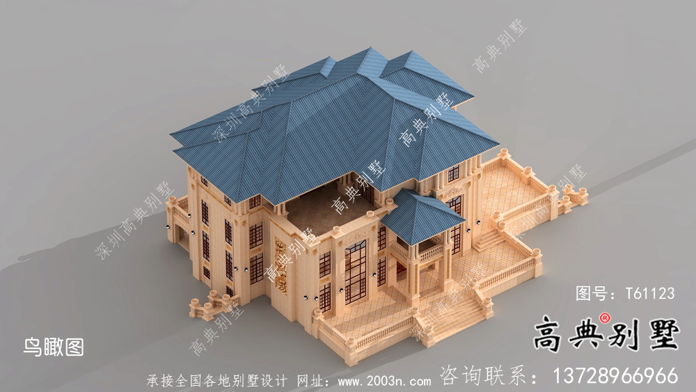 架构多卧室农村别墅设计图(含设计效果图)