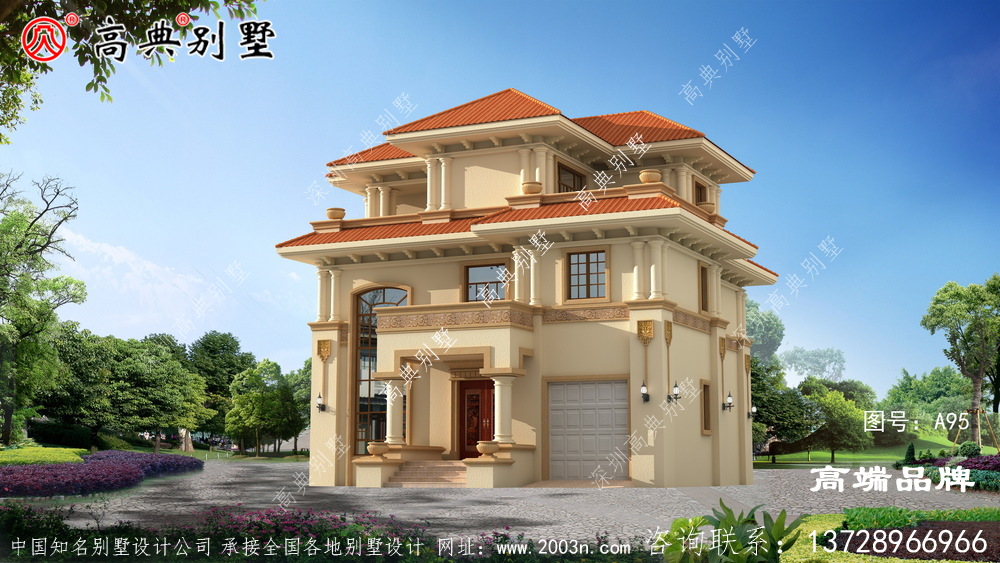 欧式三层自建住宅设计图