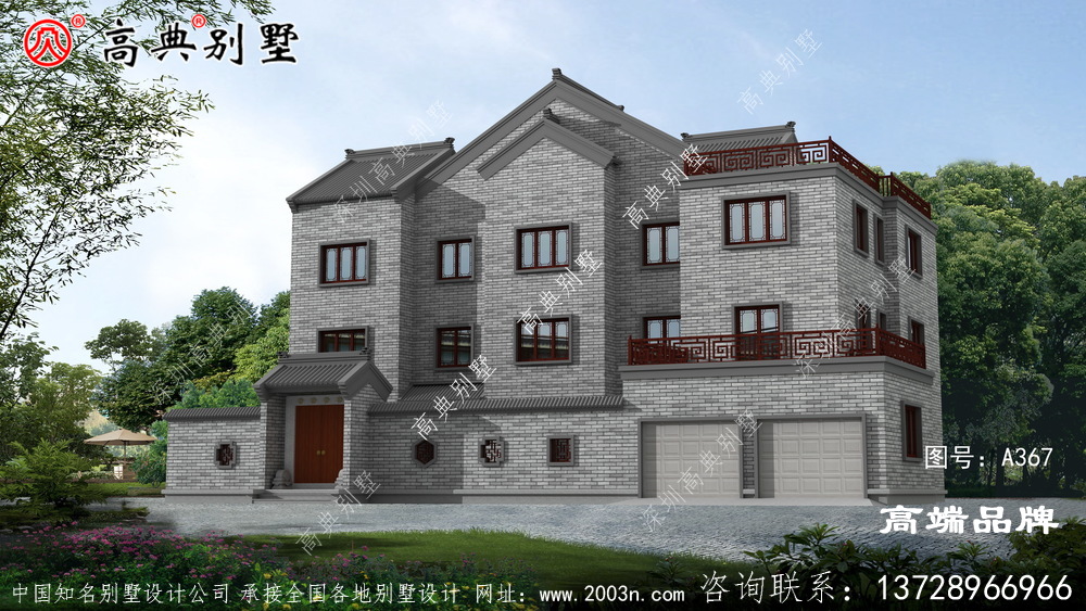 新农村三层别墅设计图