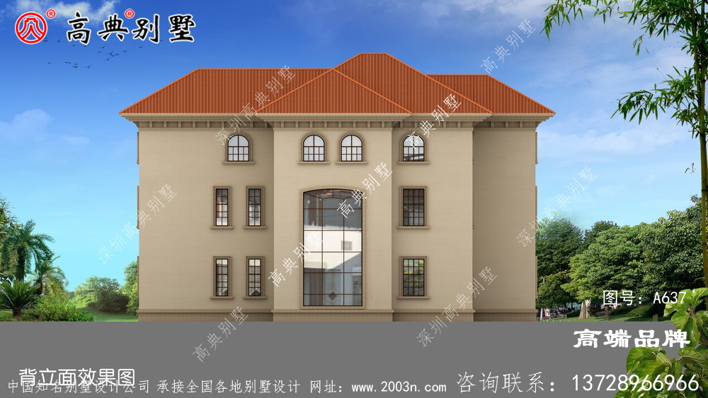 西班牙风格别墅设计图纸