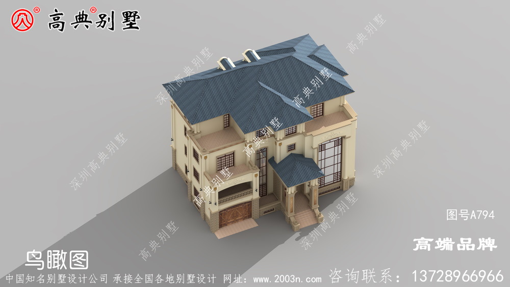 意大利风格四层豪华别墅设计图