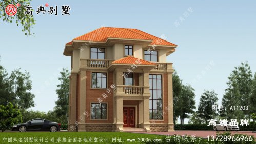 欧式三层别墅设计图纸