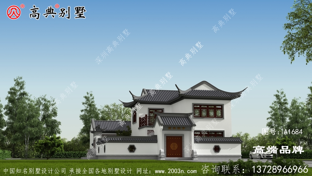 苏式园林二层别墅设计图