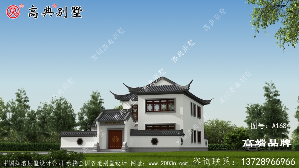 苏式园林二层别墅设计图
