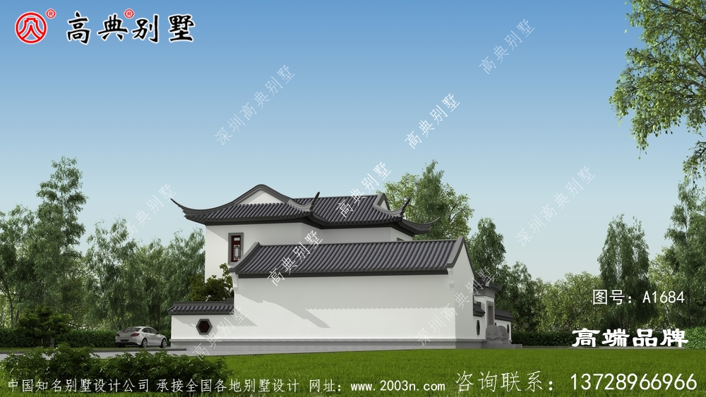苏式园林二层别墅设计图
