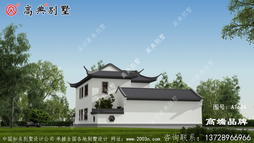 苏式园林二层别墅设计图