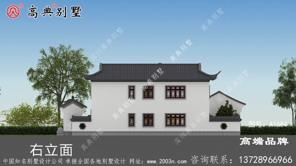苏式园林二层别墅设计图
