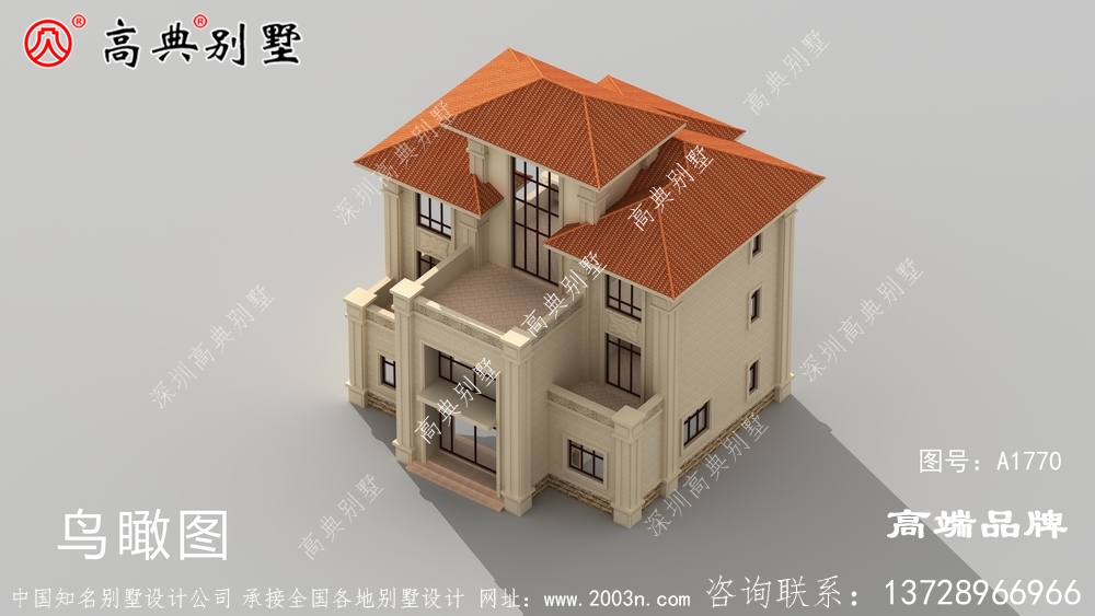 欧式四层别墅图纸