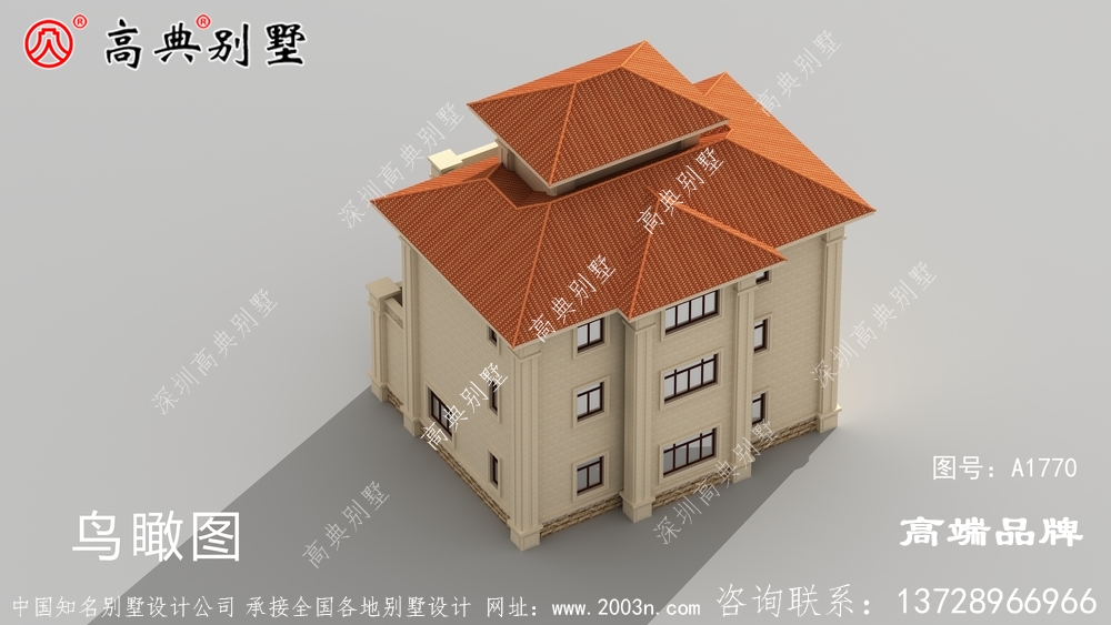欧式四层别墅图纸