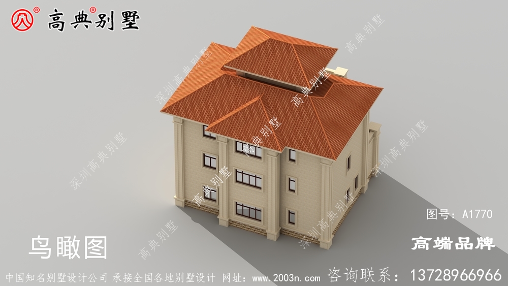 欧式四层别墅图纸