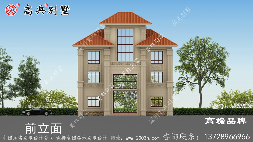 欧式四层别墅图纸