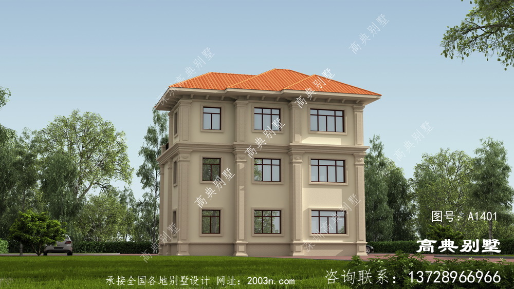 如何建一栋经济型空间又大的欧式三层别墅呢？