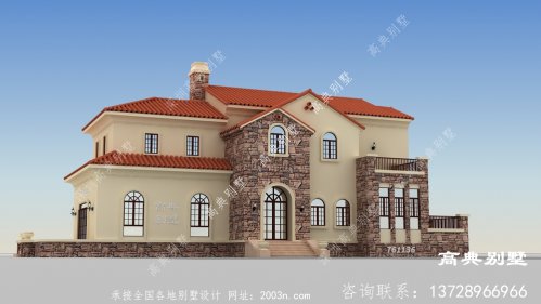 二层欧式别墅，户型大气美观，全家人