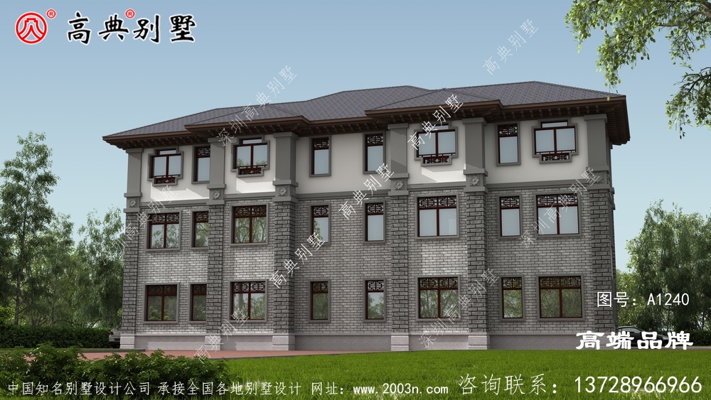 要大户型？这款豪华双复式大厅中式别墅，占地270平