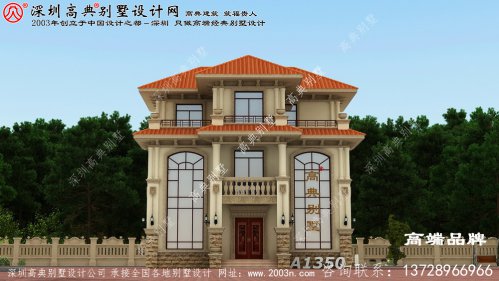 三层自建房外观图，在以往分享的独栋