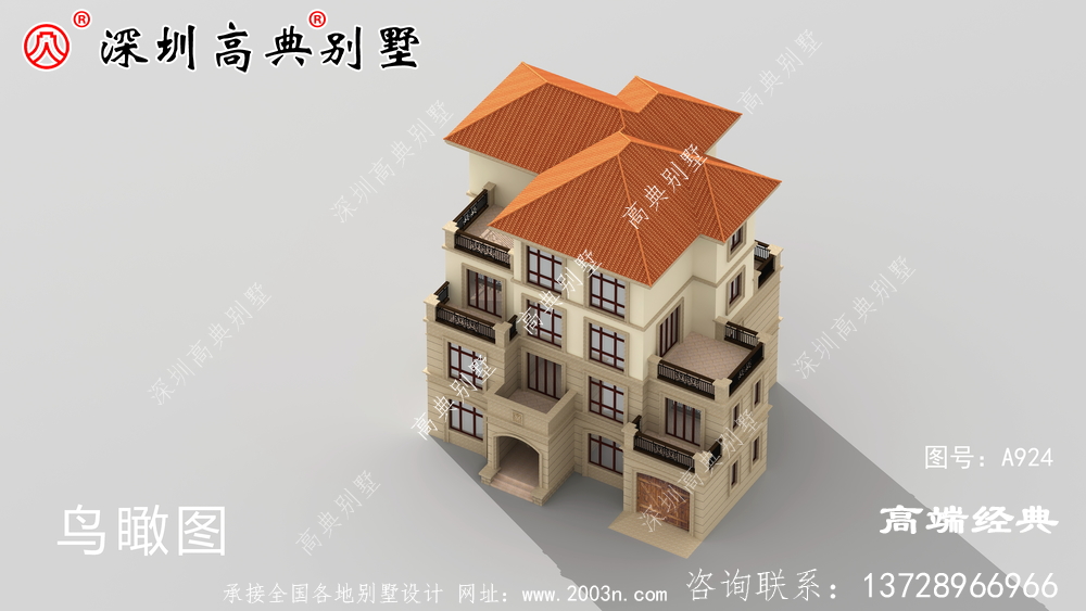 四层欧式别墅布局图，追求舒适，兼顾精致优雅。