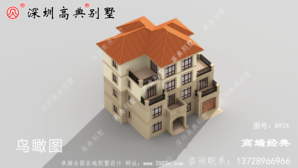 四层欧式别墅布局图，追求舒适，兼顾精致优雅。