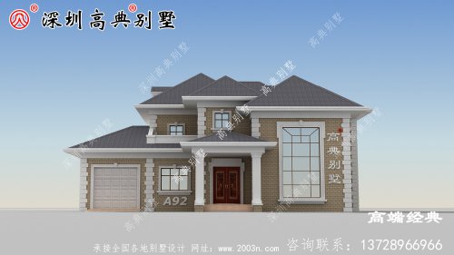 两层别墅还带车库，非常实用比别人建