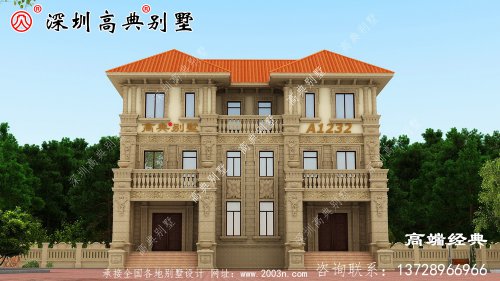 196平米三层农村自建房，经典实用，忍